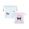 T's Factory Sanrio Two Piece Drawstring Pouch Set Ballet / Kuromi