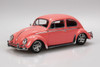 Aoshima Rakupla Snap Kit  1/32 No. 20CU-CP Volkswagen Beetle Custom Coral Pink Plastic Model