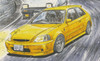 Fujimi 1/24 Initial D Series No.014 Civic Type R Daiki Ninomiya