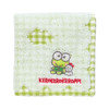 Sanrio KeroKeroKeroppi Petit Towel Checked Handkerchief 583359