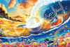 97-803S Stitch Sunset Surfing