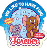 Tom And Jerry Colorful Friends Holographic Sticker Set A
