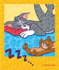 Tom And Jerry Colorful Friends Holographic Sticker Set A