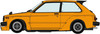 Hasegawa 1/24 Toyota Starlet KP61 S (3-Door) Mid-Model (1980) Custom Version Plastic Model