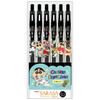 T's Factory Crayon Shin Chan Sarasa Clip 0.5 Millimeter Black Set Of Six Pens