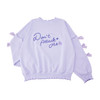 Pokemon Center Original Sweatshirt Don't Attack Me Jigglypuff Purple