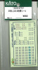 KATO 102037E1 381 Series Shinano (JR Spec) Stickers (N scale)