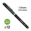  OHTO Fude Ball Bio Rollerball Pen - 1.5 mm - Light Green 