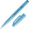  Pentel Fude Touch Brush Sign Pen - Fluorescent Blue 