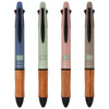  Pilot 4+1 Wood 4 Color 0.5 mm Ballpoint Multi Pen + 0.5 mm Pencil - Soil Beige 