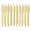  Uni Jetstream Lite Touch Ink Ballpoint Pen - 0.5 mm - Light Yellow Body - Black Ink 