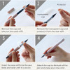  Kuretake ZIG Letter Pen COCOIRO - Extra Fine Brush - Black Ink - White Body 