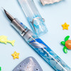  Opus 88 Demo Fountain Pen - Blue Whale - Broad 