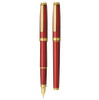  Platinum BISO Fountain Pen - Flame Red - Fine 