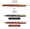  Platinum BISO Fountain Pen - Flame Red - Fine 