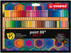 Stabilo Point 88 Fineliner Pen - 0.4 mm - 65 Color Set