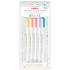  Zebra Mildliner Fine Double-Sided Marker - Fine Bullet / Extra Fine - 5 Color Set B 