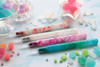 Teranishi Guitar Glass Pen with Cap - Aurora Long - Jelly Red 