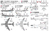  Pit-Road S86 1/700 US Air Force Aircraft Set 7 Plastic Model 