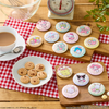 Bandai Candy Sanrio Characters Embroidered Tin Badge Biscuit 4 Box (12pcs)