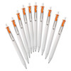 Mitsubishi Pencil Gel Ballpoint Pen Uniball One 0.38 Orange 10 Pack Box UMNS38.4