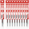 Pentel Ballpoint Pen Refill Flowtune 0.4mm Red 10 Pack XZRN4-B