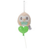 Takara Tomy Pokemon PokePeace Rowlet Plush With Chain (Mellow Heart)