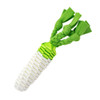 Daikon Shaped Rope Toy For Dogs That Holds Treats Educational Pet Dog Toy
