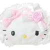 Sanrio Sanrio Hello Kitty Face Shaped Pouch White Frill 011541