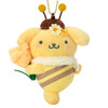 Sanrio PomPom Purin Mascot Holder Bee Who Loves Flowers 686051