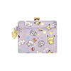 Pokemon Center Original Kiss Lock Mini Wallet Pattern Illustration Purple