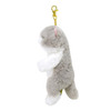 Sunlemon Lap Cat Sleeping Peacefully Keychain Gray