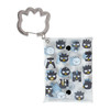 Sanrio Bad Badtz-Maru Carabiner Clear Pouch Hangyodon and Funny Face Design 753661
