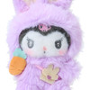 Sanrio Kuromi Mascot Holder Fluffy Eared Bunny Club 631655