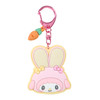 Sanrio Other Secret Mirror Rubber Keychain Fluffy Eared Bunny Club Characters 777536