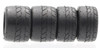 Fujimi 1/24 Real Tire Collection Series No.1 Racing Slick Tires 15-Inch, Front 285/40, Rear 345/35