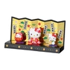Sanrio Hello Kitty Multipurpose Message Card Good Luck Ornament In Front Of A Folding Screen WA9-6 041157