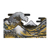Sanrio Other Message Card Multipurpose Black And Gold The Great Wave Off Kanagawa WA10-6 041301