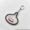 Square Enix Dragon Quest: Smile Slime Glitter Keychain - Metal Slime