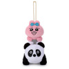 Takara Tomy Arts Poor Thing! Marchen Land Plush Mascot Opanchu Riding A Panda