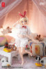  Snail Shell Puff Sleeve Loungewear (White) (For Dolls) 