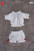  Snail Shell Puff Sleeve Loungewear (White) (For Dolls) 