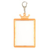 Oshimamo Trading Card Keychain Crown Clear Orange