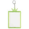 Oshimamo Trading Card Keychain Crown Clear Green