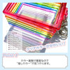 Oshimamo Trading Card Key Holder Crown Clear Purple