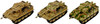 Pit-Road SGK Series German Tiger I Tank Late Production Type Set Of Three Model Kit SGK19