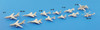 Pit-Road 1/700 SPT Series Modern American Carrier Aircraft Set Plastic Model SPT01 Airplane