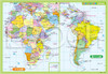 Jigsaw Puzzle - Apollo Picture Puzzle Educational World Map Set Of 4 Includes Color Poster Children's Puzzle (106 Pieces)