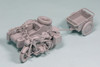 Great Wall Hobby WWII German Military Sidecar KS750 With Two Trailers Plastic Model Kit L3508