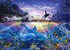 Jigsaw Puzzle - Made In Japan Lassen Ocean Dance With Piece Request Postcard With Glue With Spatula With Service Card (500 Pieces)